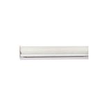 Cortina roller zebra 140x180 cm jaspe white New Space, vista frontal del mecanismo enrollado y barra inferior blanca