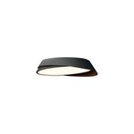 Luminaria plafón LED laquearia negro 54 W 2950 lm 30000 h 100-240 V Tecnolite, vista lateral inferior con luz encendida