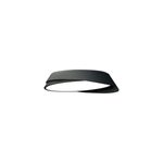 Luminaria plafón LED laquearia negro 54 W 2950 lm 30000 h 100-240 V Tecnolite, vista en ángulo del diseño circular moderno