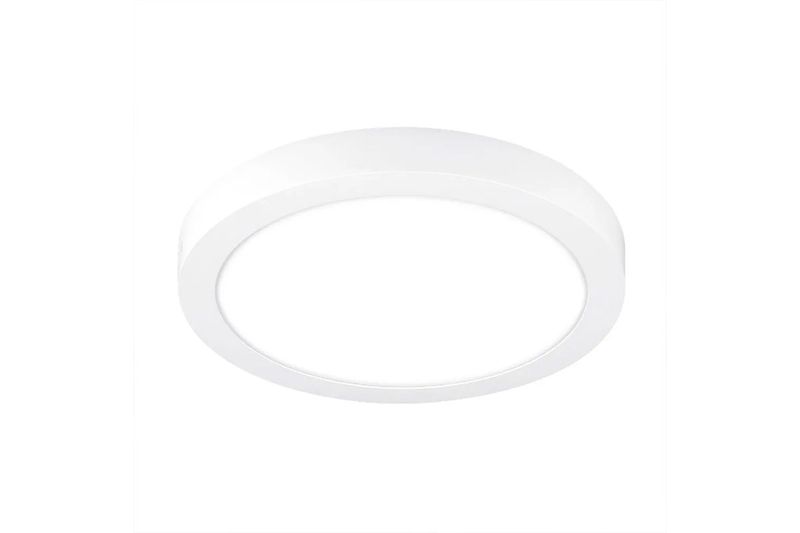 Luminaria sobreponer LED Ankaa IV blanco redondo 24 W 1600 lm 6500 K 100-240 V Tecnolite, vista frontal encendida