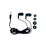 Audífonos inalámbricos Bluetooth de gancho negro GetPower, con cable, conector dorado y gomas de repuesto