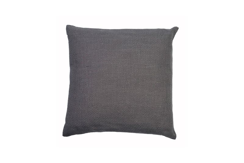Cojín decorativo gris de 45 cm Concepts, vista frontal del cojín cuadrado con textura de tela