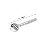 Ratchet de cabeza redonda Pretul de 3/8 pulgadas, vista lateral con indicación de longitud de 7 1/2 pulgadas y 19 cm