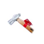 Martillo de bola mango madera 16 onzas Ace, detalle de la cabeza de acero y etiqueta roja en el mango
