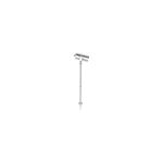 Lámpara de estaca acero inoxidable 1 L 5 W 350 lum 3000 K GU10 25 largo IP44 Riga 1 Eglo, vista frontal completa del equipo