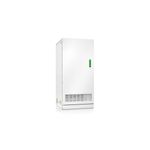 Gabinete de batería Galaxy VS UL tipo 2 Schneider Electric, vista frontal del equipo blanco con rejilla inferior