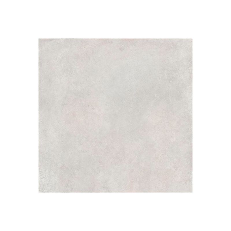 Porcelanato 120x120 Slim Feroe Pearl Mate Rect Stn Cerámica, vista frontal de la pieza en color perla y acabado mate