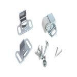 Cierre de rodillo 1 3/8" zinc Amerock, kit desglosado con herrajes metálicos y tornillos de fijación