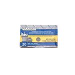 Bolsas plásticas para basura 42 galones 20 piezas Mintcraft Vulcan, empaque frontal con detalles de capacidad y medidas