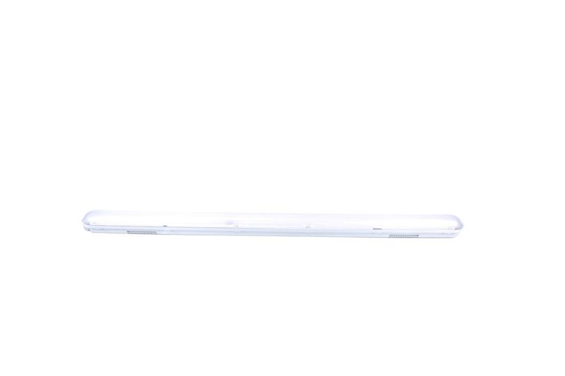 Luminaria water proof 48 pulgadas 4400 lm 40 W 3/4/5 K 120-277 V IP67 0-10 V Ilukon, vista frontal del equipo encendido