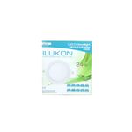 Luminaria empot LED R 11 24 W 1440 lm 6500 K 100/253 V Ilukon, caja de cartón blanca y verde con ilustración del producto