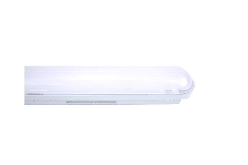 Luminaria water proof (705) Echo+ LED 48 4400 lm 40 W 3/4/5 K 120-277 V IP67 0-10 V Ilukon, vista lateral del equipo