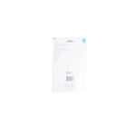 Set de ganchos de succión blanco iDesign, vista posterior del empaque con instrucciones y código de barras
