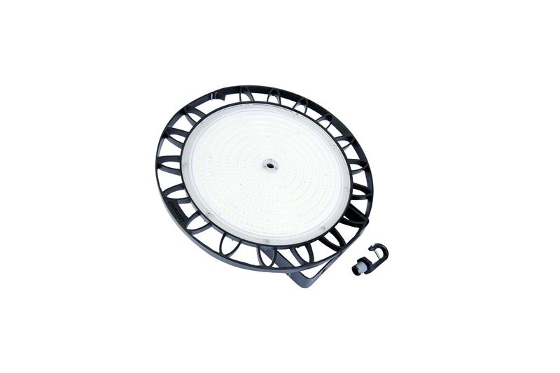 LEDVANCE Highbay Performance 200 W, 28000 lm, 100-277 V, IP65, DIM 3ra G LEDVANCE, vista inferior del panel LED y su gancho