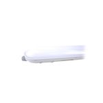 Luminaria WP Eco LED 40 W 4800 lm 6500 K IP65 100-277 V Ilukon, vista lateral cercana del equipo encendido