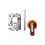 Red handle de 24 pulgadas Eaton, conjunto despiezado con mecanismo metálico, eje y mando giratorio rojo y amarillo