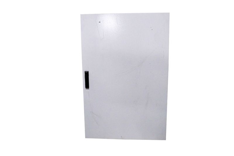 Gabinete metálico Himel IP 66 Schneider Electric de 1200x800x300 mm sin fondo falso, vista frontal de la puerta cerrada
