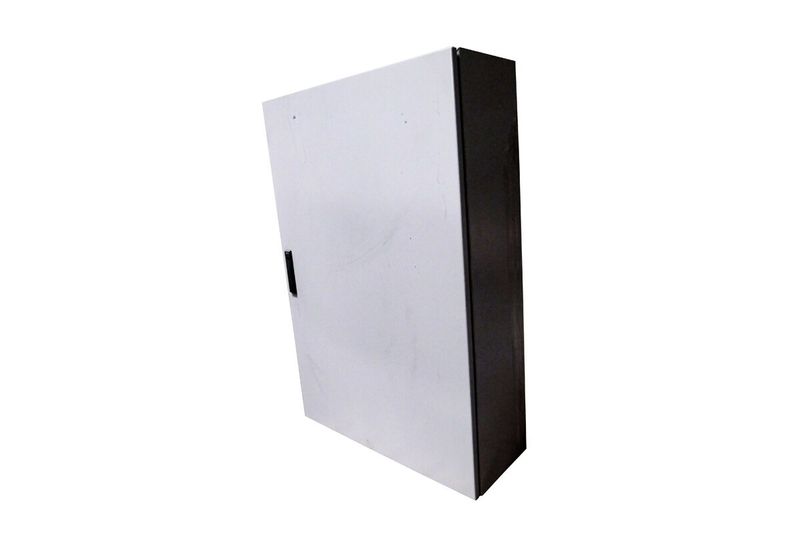 Gabinete metálico Himel IP 66 Schneider de 1200x800x300 mm sin fondo falso, vista lateral derecha con profundidad