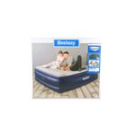 Colchón inflable Tritech 22 King con bomba integrada Bestway, caja con imagen de pareja usando el producto y detalles