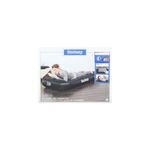 Colchón inflable Tritech 12 Twin con bomba integrada Bestway, empaque frontal con fotos del producto en uso