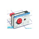Unidad de disparo para breaker ND Eaton, vista frontal detallada del rating plug con botón rojo y escala de amperaje