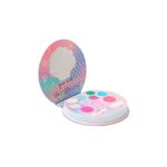 Paleta de maquillaje Smackers sirena Lip Smacker, abierta mostrando sombras de colores mate y espejo interior