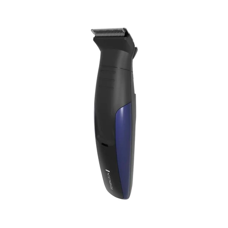Cortadora de cabello Remington PG6160A, cuerpo color negro con detalle azul y cuchilla metálica