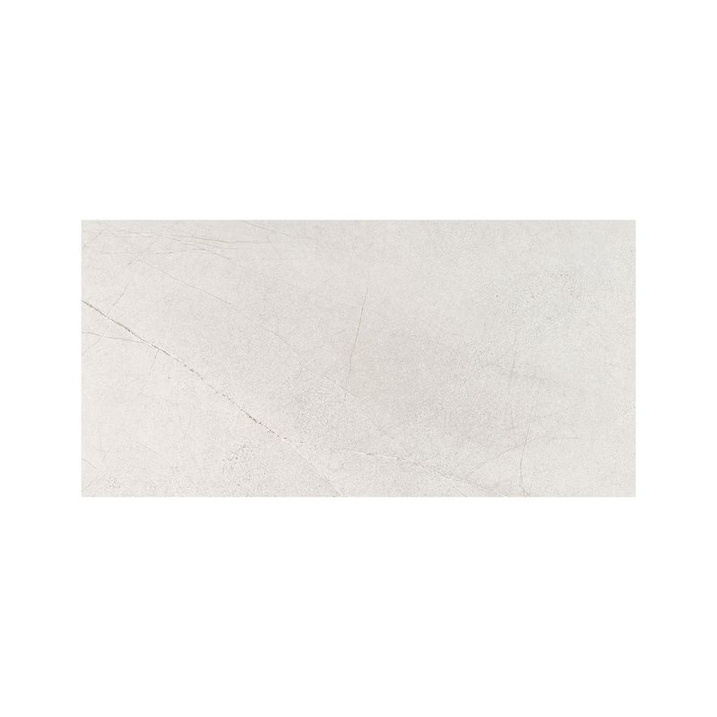 Porcelanato 60x120 Kenzo blanco mate mármol rectificado Pamesa, pieza única con vetas grises sobre fondo blanco
