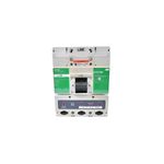 Main breaker 3P LI Eaton de 500 amp, vista frontal detallada con etiquetas técnicas y palanca de accionamiento negra