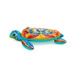 Flotador inflable para niños diseño tortuga multicolor Bestway, vista lateral completa sobre fondo blanco