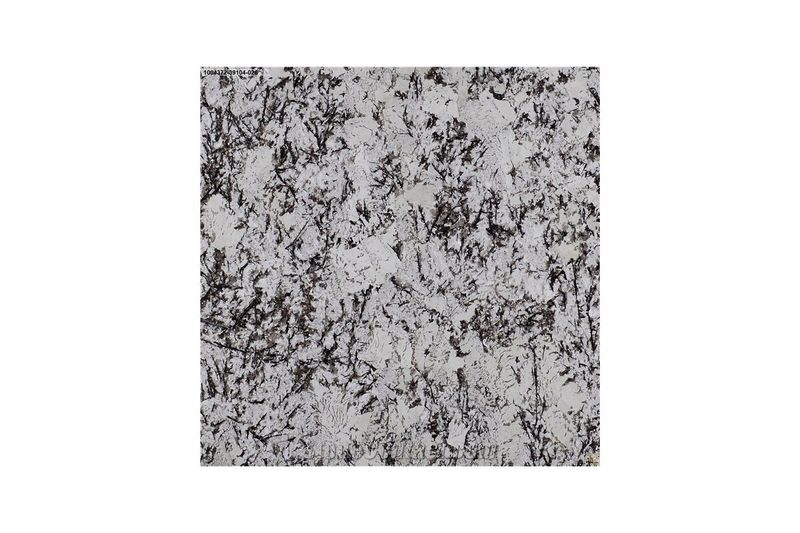 Granito brasileño 2 cm White Orion Pedra Do Frade, muestra cuadrada de la superficie con vetas blancas y grises