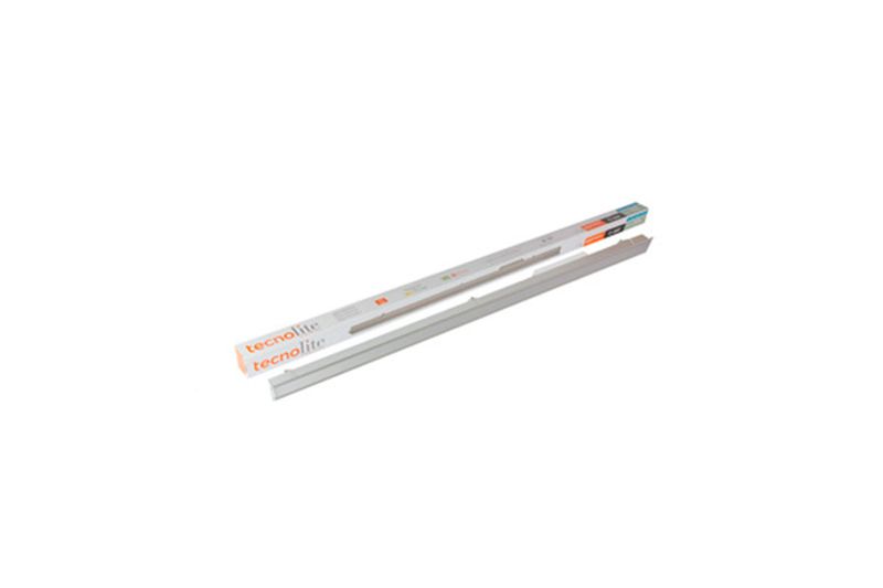 Luminaria empotrada LED Hygiea 20 W 1100 lm 4000 K 30000 h 100-240 V Tecnolite, producto junto a su caja blanca y naranja