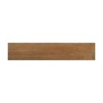 Porcelanato 23 x 120 Borneo brown madera Halcón Cerámicas, vista frontal de la pieza rectangular con vetas café