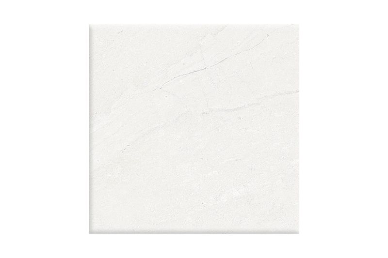 Baldosa 44x44 Cavernet FD hueso 1A Lamosa, primer plano frontal con textura marmoleada y vetas grises tenues