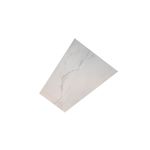 Porcelanato 60x120 Anima White BR Rect Sinsa, pieza única inclinada con vetas grises sobre fondo blanco brillante