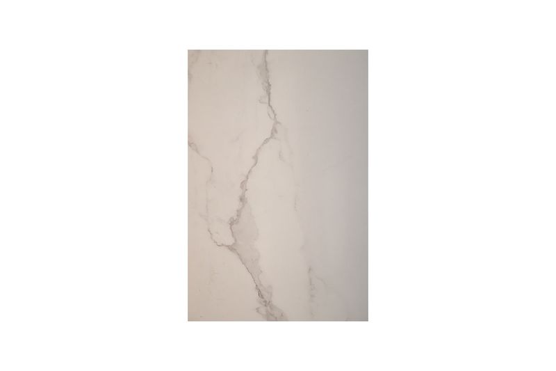 Porcelanato 60x120 Anima White BR Rect Sinsa, vista cenital de la pieza con vetas grises estilo marmoleado