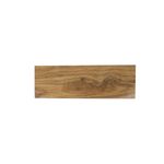 Baldosa 20 x 60 madera olivo brillante Hispacensa, vista frontal de una sola pieza con vetas naturales de madera