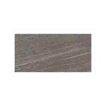 Porcelanato 60x120 Caledonia Taupe brillante rectificado Sinsa, primer plano de la superficie con vetas horizontales
