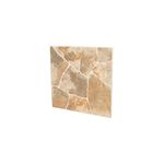 Baldosa 45x45 Mérida multicolor piedra Daltile, vista frontal de la pieza con diseño de piedras irregulares en tonos beige