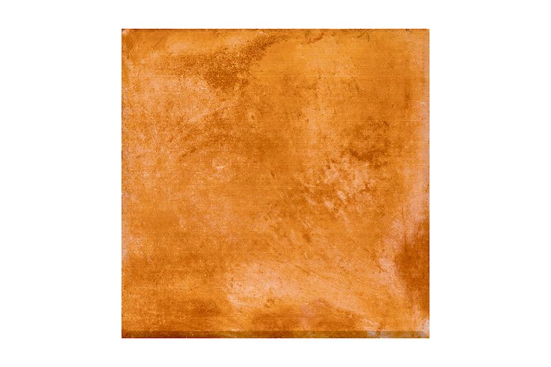 Baldosa 45 x 45 cotto rojo rústico mate Daltile, primer plano frontal que resalta la textura natural y desgastada