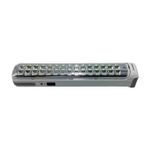 Luminaria de emergencia recargable 5 W 6500 K Sylvania, vista frontal del equipo con panel de LEDs y puerto de carga