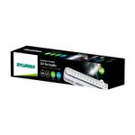 Luminaria de emergencia recargable 5 W 6500 K Sylvania, empaque rectangular negro con ilustración del producto y marca
