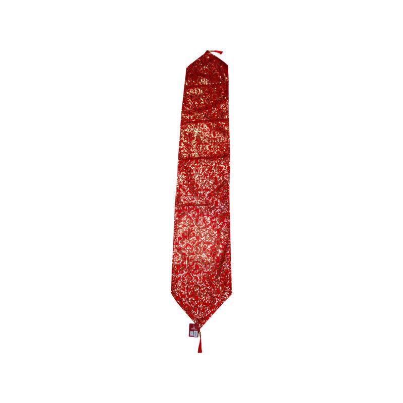 CAMINO D/MESA NAVIDEÑO 30X182CM ROJO/DORADO MIRO-1763742884140