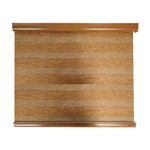 Cortina roller eclipse 100x180 cm efecto madera New Space, vista frontal extendida con franjas horizontales alternas