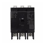 Breaker atornillable 3P GHB CH 480V 20 amp Eaton, vista frontal del dispositivo eléctrico en color negro