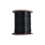 Cable THHN caja Condumex de calibre 10 negro, enrollado en un carrete de madera circular