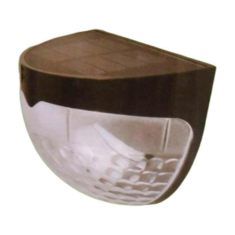 Luminaria de pared solar LED SmartBright BWC025 LED 730 T1 Philips, vista frontal con panel solar y difusor blanco