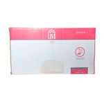 Luminaria colgante Emilia II 60 cm 1L E27 60W Ikelite, en su caja de empaque con ilustración del producto