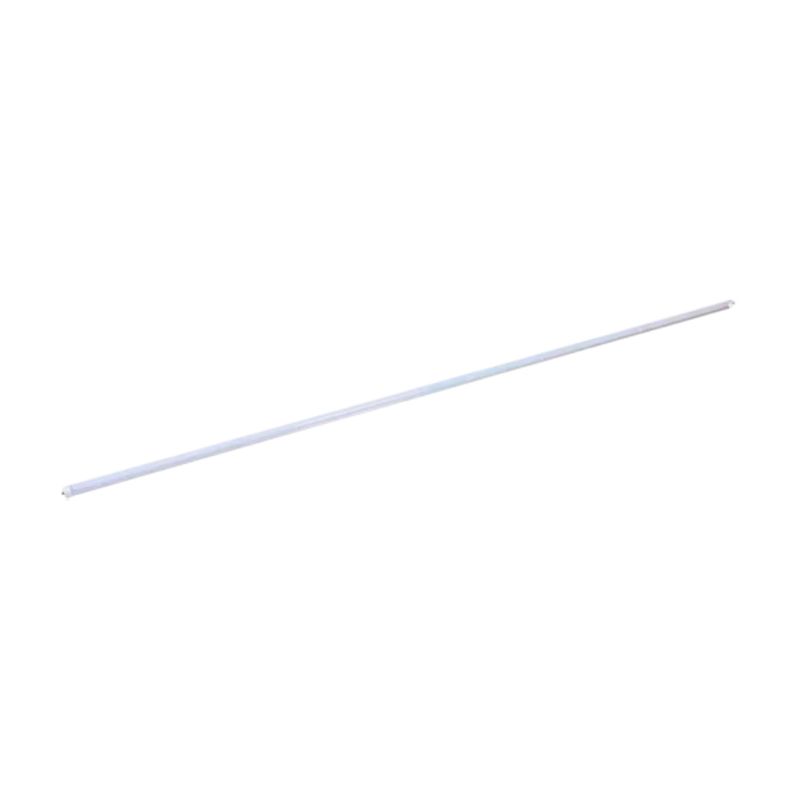 Tubo T8 LED 36 W 6500 K 3600 lm 100-240 V Tecnolite, vista lateral completa del tubo blanco sobre fondo blanco