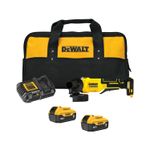 Esmeriladora angular inalámbrica brushless 4-1/2 pulgadas 20V DeWalt, kit con maletín, cargador y dos baterías